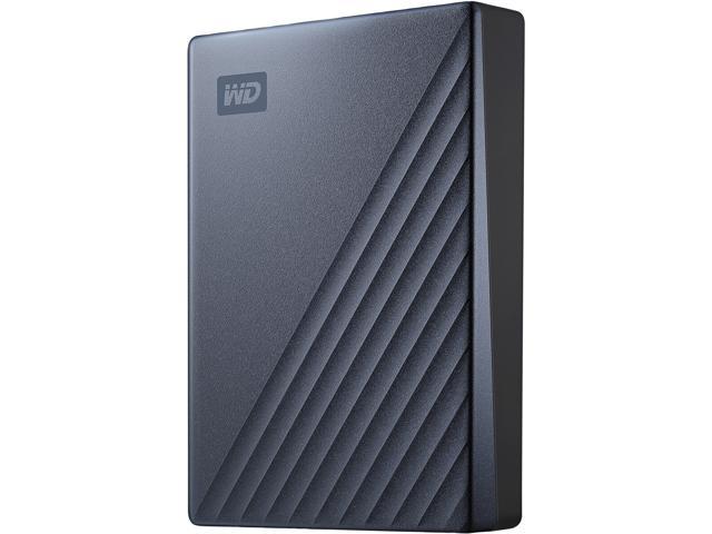 Disco Externo WD 5TB Blue My Passport Disco duro externo de almacenamiento ultraportátil USB-C para PC/Windows (WDBFTM0050BBL-WESN)