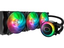 Tarjeta de video Cooler Master MasterLiquid ML360R ARGB Close-Loop AIO CPU Liquid Cooler, 360 Radiator, Dual Chamber Pump, AddressableRGB Lighting, Dual MF120R Fans for AMD Ryzen/Intel LGA1200/1151 LGA 1700 Compatible