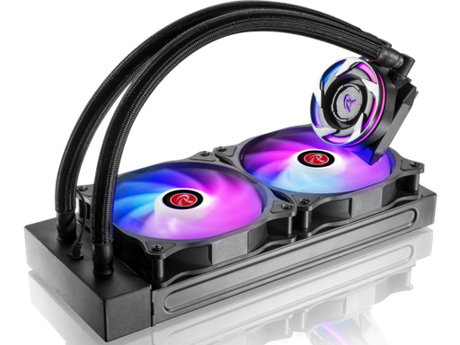 RAIJINTEK EOS 240 RBW AIO Water CPU Cooler, with 12025 Addressable RGB PWM fans, Addressable RGB tank, ARGB Y-cable, compatible with INTEL &amp; AMD morden socket CPU