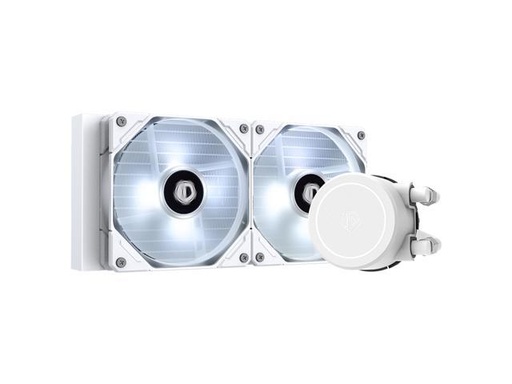 ID-COOLING FROSTFLOW X 240 SNOW CPU Water Cooler AIO Cooler 240mm CPU Liquid Cooler White LED 2x120mm PWM Fans, Intel 115X/2066, AMD TR4/AM4