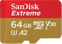 Memoria MicroSd 64GB SanDisk Extreme U3 A2 V30 UHS-I