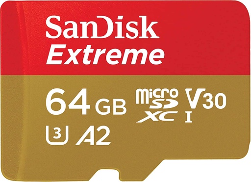 Memoria MicroSd 64GB SanDisk Extreme U3 A2 V30 UHS-I